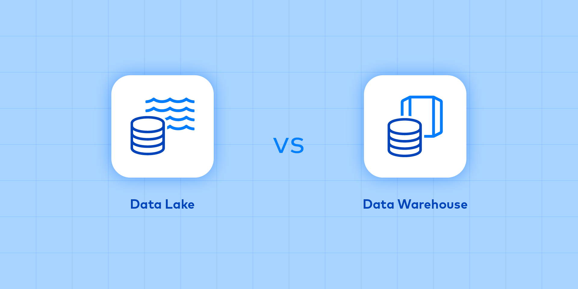 Data lakes vs. data warehouses