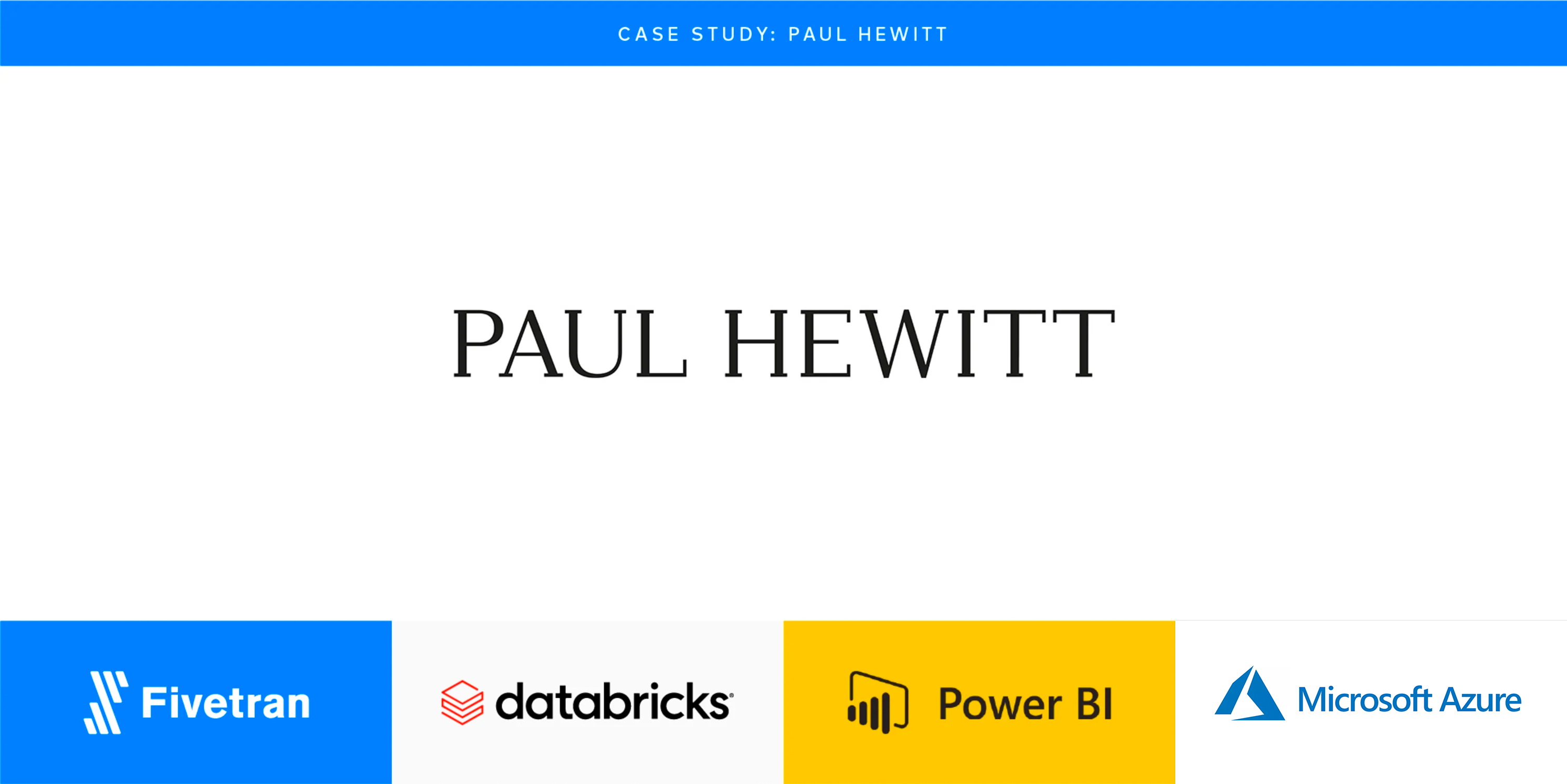 Paul Hewitt accelerates ecommerce with Fivetran & Databricks